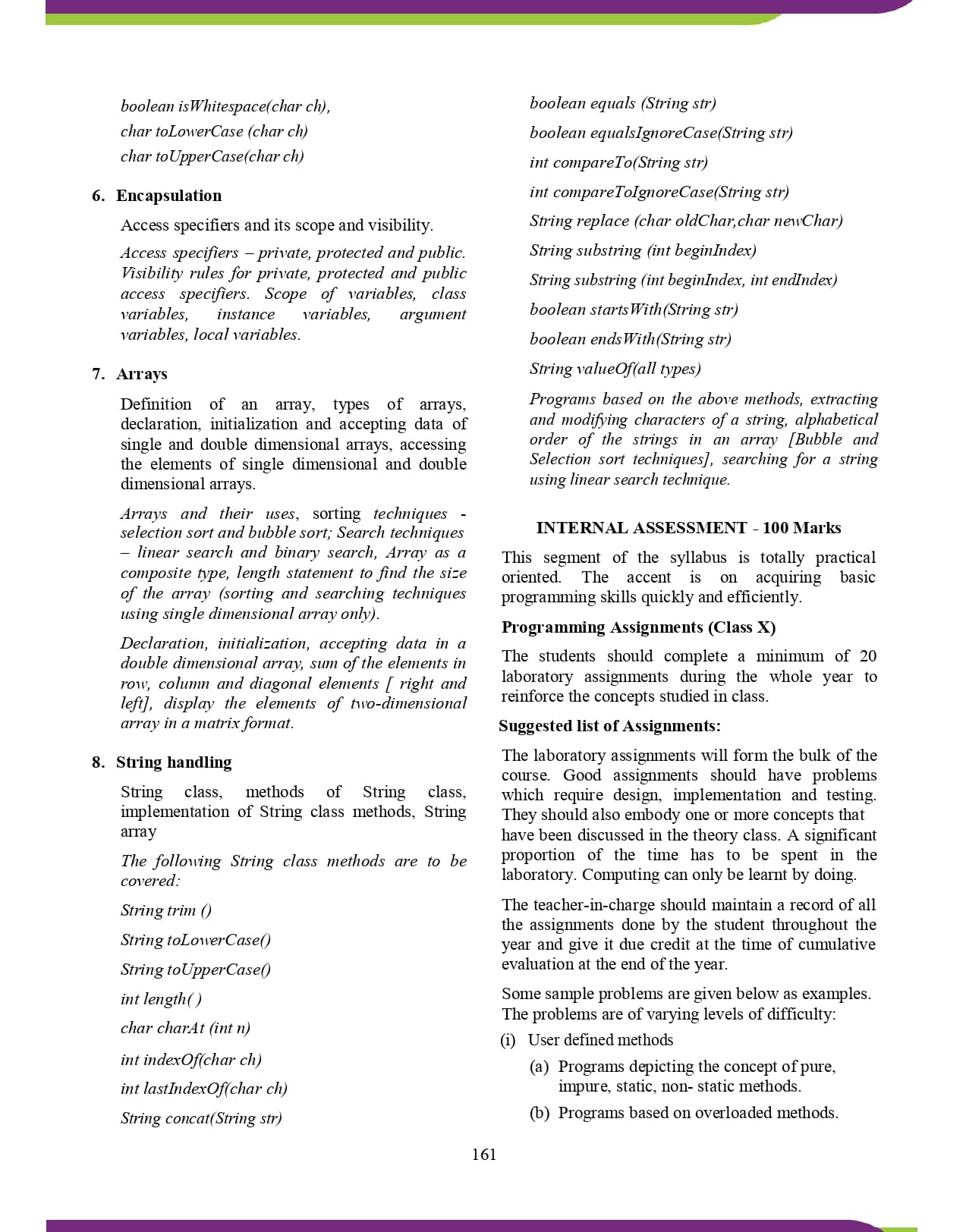 ICSE Class 10 Syllabus Part 2